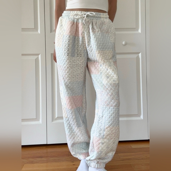 Sunkissed Coconut Pants - Sunkissed Coconut Quilted Pastel Joggers